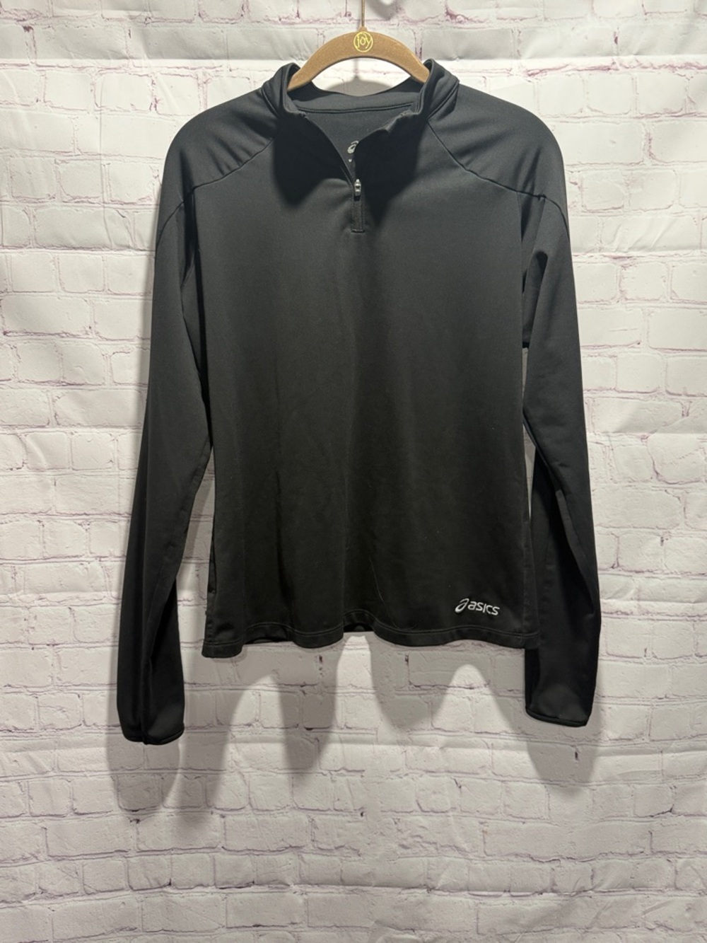 ASICS Woman’s Black‎ Quarter-Zip Performance Athletic Top Woman’s Size Medium